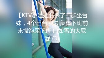 【KTV小姐姐】来了一群坐台妹，4个出台回来 集体下班前来撒泡尿下班 白如雪的大屁屁 (3)