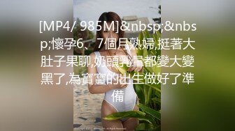 [MP4/ 985M]&nbsp;&nbsp;懷孕6、7個月熟婦,挺著大肚子果聊,奶頭乳暈都變大變黑了,為寶寶的出生做好了準備