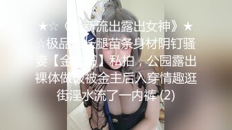 ★☆《最新流出露出女神》★☆极品大长腿苗条身材阴钉骚妻【金秘书】私拍，公园露出裸体做饭被金主后入穿情趣逛街淫水流了一内裤 (2)