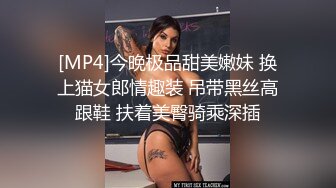 [MP4]今晚极品甜美嫩妹 换上猫女郎情趣装 吊带黑丝高跟鞋 扶着美臀骑乘深插