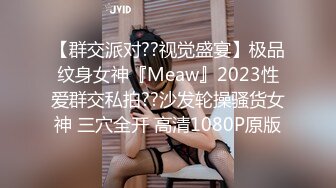 【群交派对??视觉盛宴】极品纹身女神『Meaw』2023性爱群交私拍??沙发轮操骚货女神 三穴全开 高清1080P原版