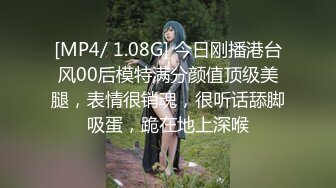 [MP4/ 1.08G] 今日刚播港台风00后模特满分颜值顶级美腿，表情很销魂，很听话舔脚吸蛋，跪在地上深喉